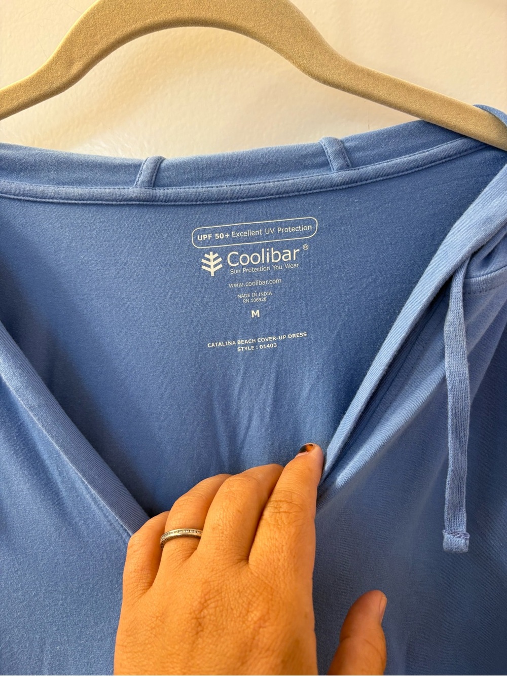 Coolibar Medium Women's Catalina Beach Cover Up Dress PtP 21-25/L 35 - Picture 7 of 8